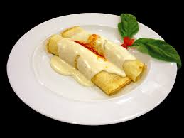 <Img src = "Imagen name.jpg". width = "150" height "20" border = "0" alt = "canelones en salsa bechamel">