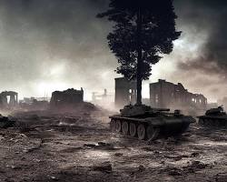 Image of World War 2 battlefield destruction