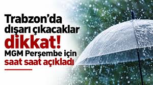 Trabzon’da dışarı çıkacaklar dikkat! MGM Perşembe için saat saat açıkladı — 61SAAT