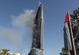 Image result for stricken hotel fire dubai