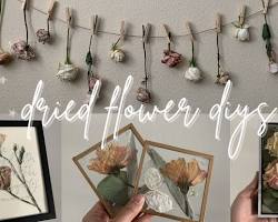 DIY projects with dried flowers: accessories, home decorの画像