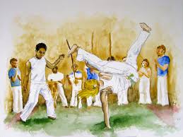 Capoeira Game\u0026quot; Painting art prints and posters by Nadine Nehls ...