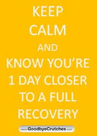 Recovery on one foot after surgery or injury can be challenging ... via Relatably.com