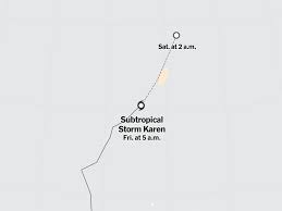 Tropical Storm Jerry, Nor'easter, and Subtropical Storm Karen