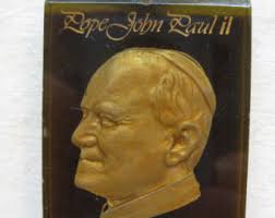 Papst John <b>Paul Brown</b> Gold Kette Vintage Anhänger Philippinen - il_340x270.545277887_krcg