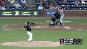 Joshua Baez celebrates after hitting a home run in his MLB debut