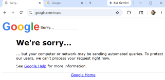 Google Search, Google Maps, Gemini showing errors for some