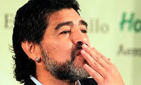 Diego Maradona at the press conference yesterday when he confirmed the end of his time as Argentina manager. Photograph: Enrique Marcarian/Reuters - Diego-Maradona-during-a-p-006