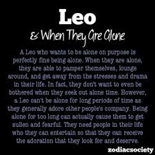 Leo Being Alone | quotes | Pinterest via Relatably.com