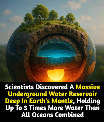 GK - 🌍💧 Earth's Hidden Ocean? Scientists Say It's Real! Beneath our feet, nearly 660 kilometers underground, scientists have discovered a colossal water reservoir trapped deep within the Earth's mantle — and