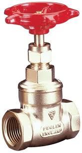 Pegler Yorkshire wheel head gate valve (BSPT) 25mm Brass ...
