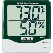 Extech Instruments Big Digit Hydro-Thermometer | The Home ...