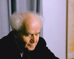 David BenGurion, líder do movimento sionista
