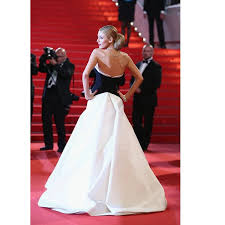 2024 Blake Lively Red Carpet Dress Black and White Evening Dresses Strapless Satin Mermaid Robe De Soiree Sweetheart Vestido De - Product from AliExpress