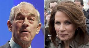 Michele Bachmann and Ron Paul — the only two presidential hopefuls in the U.S. House — both voted against a bill that would keep the government running for ... - 110407_paul_bachmann_ap_328