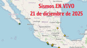 Temblores EN VIVO: Sismos en México HOY 21 de diciembre de 2025