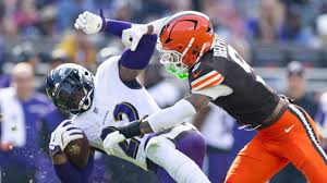 Browns' Delpit Declares Tackling Ravens' Henry 