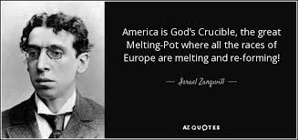 Israel Zangwill quote: America is God&#39;s Crucible, the great ... via Relatably.com