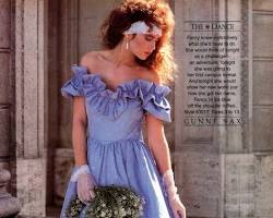 Image of Offtheshoulder dress style 1984