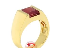 Hình ảnh về Nhẫn ruby ​​nam đơn giản và thanh lịch