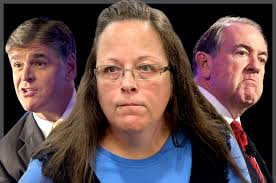 Image result for huckabee and kim davis