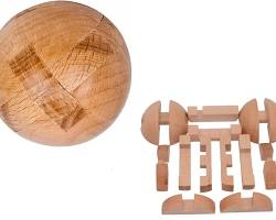 wooden puzzle sphere 