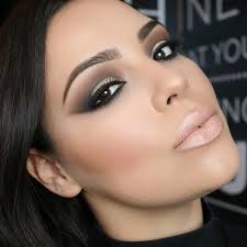 Resultado de imagen de maquillaje ojos marcados labios nude