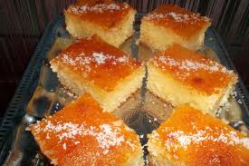 Basboussa a la noix de coco, Recette basboussa Algérienne a la noix de coco, Samira TV 1