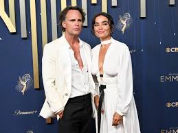 Fans React to 'Awkward' Walton Goggins and Nadia Conners PDA at 2025 Emmys Red Carpet