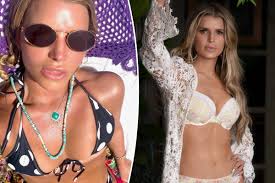 Jessica Simpson celebrated her 46th birthday in a polka-dot bikini
