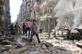 Image result for Dozens dead in Aleppo airstrikes, including 14 from same family, group says