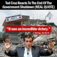 Image result for cruz cartoon government shut down