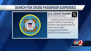 Search suspended after 66-year-old woman falls from cruise ship out of 
Florida, US Coast Guard says