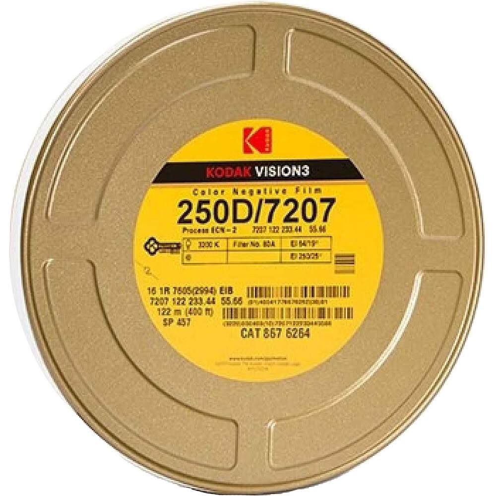 Kodak VISION3 250D Color Negative Film #7207 (16mm, 400' Roll)