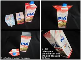 Resultado de imagem para arte com caixa de leite lembrancinhas