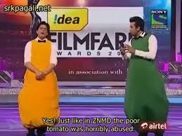 Image result for FilmFare 2015; ShahRukh & Ranbir Performing Funny