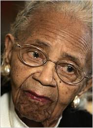 Barack Obama has 106-year-old Ann Nixon Cooper. Ms. Cooper was one of Mr. Obama&#39;s millions of black supporters, and on Tuesday night, her life became the ... - 05cooper-190