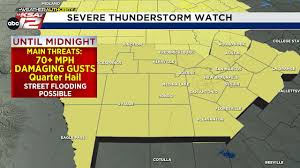 Weather forecast texas - severe storms expected