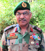 Major General Lalit Pandey, General Officer Commanding, 8 Infantry Division. Tribune photo: Amin War - jk2