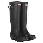 Black hunter wellies