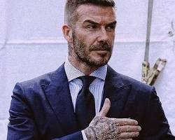 Image of David Beckham, most handsome man in the world