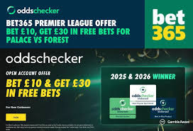 bet365 Premier League Offer: Get £30 in Rewards for Crystal Palace vs Nottingham Forest