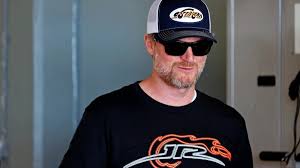 Kyle Larson racing at Talladega during a NASCAR Cup Series event