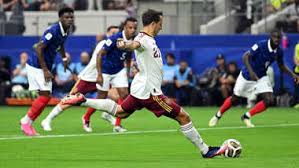 Was France free-kick against Spain overruled by VAR?