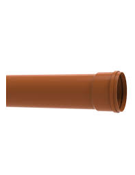 TUBERIA LISO PVC SANEAMIENTO SN4 JUNTA ELASTICA TEJA