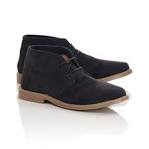 Navy desert boots