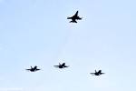 Missing man formation flyover