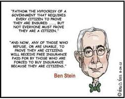 The Irony of Obamacare by Ben Stein | Delusions of Adequacy via Relatably.com