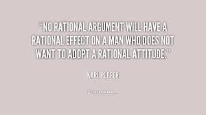 No rational argument will have a rational effect on a man who does ... via Relatably.com