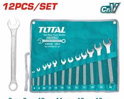 Image of Total 12 Pcs combination spanner set